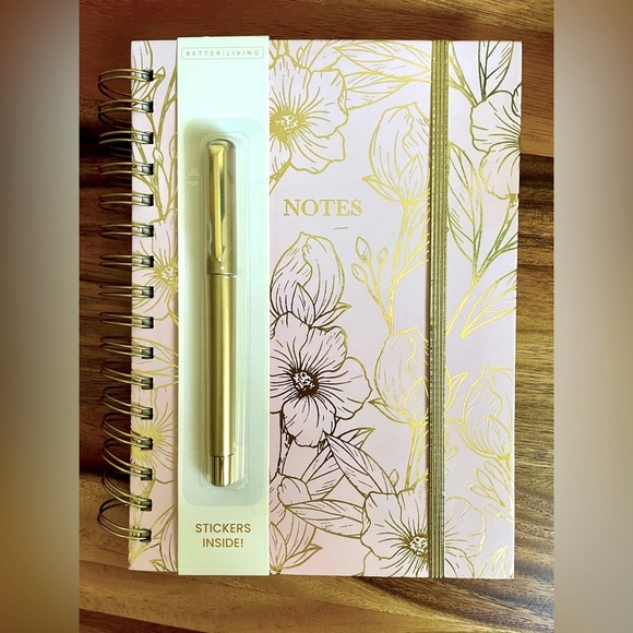 Pretty Pink & Gold Notebook, NWOT! - Picture 2 of 7